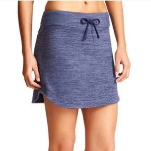 Athleta Small Heathered Navy Downplay Small Athleisure Skirt